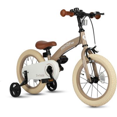 Дитячий велосипед QPlay Miniby 3 в 1 /14" Nude Pink Велосипед - біговел (CB01MiniByNewPink)