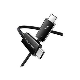 Дата кабель USB-C to USB-C 0.5m Thunderbolt 3 100W (20V/5A) 5K60Hz Cabletime (CA915392)