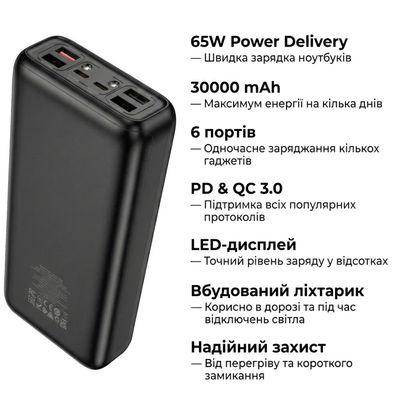 Батарея универсальная HOCO 30000mAh Apollo PD/65W QC/3.0 Black (DB81 / 714720)