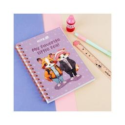 Блокнот Kite на спіралі A5 Cute 4, 80 аркушів, клітинка (K25-1911-4)