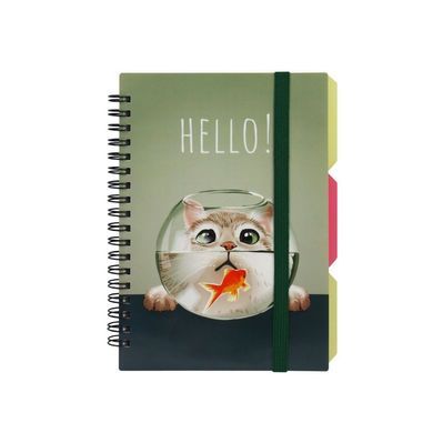 Блокнот Optima Desing 36, B6 з розділювачами 100 аркушів, клітинка (O20358-36)