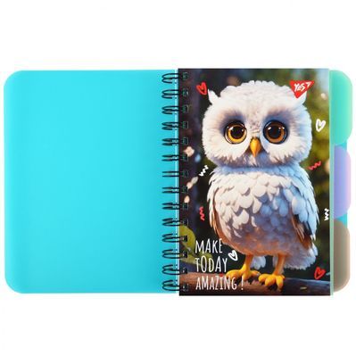 Блокнот Yes В6 Owl 144 аркуша пластикова обкладинка (681993)