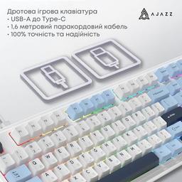 Клавиатура Ajazz AK980 MAX Magnetic Switch USB UA White/Blue (AK980-MAX-M-BWDB)