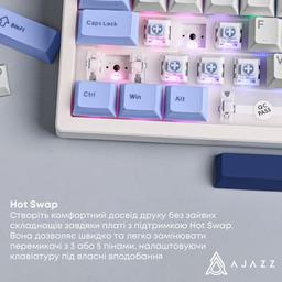 Клавиатура Ajazz AK980 MAX Magnetic Switch USB UA White/Blue (AK980-MAX-M-BWDB)