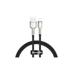 Дата кабель USB 2.0 AM to Lightning 0.25m 2.4A Cafule Series Meta black Baseus (CALJK-01)