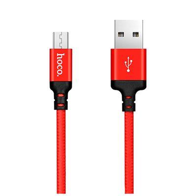 Дата кабель USB 2.0 AM to Micro 5P 1.0m X14 red HOCO (6957531062851)