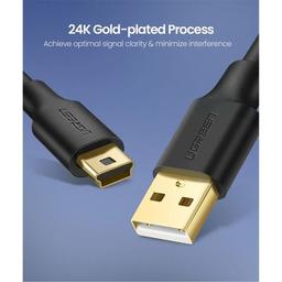 Дата кабель USB 2.0 AM to Mini 5P 0.5m black Ugreen (10354)