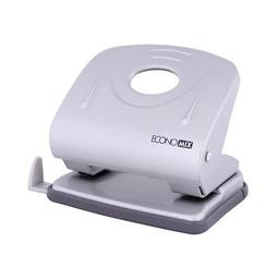 Дырокол Economix с линейкой 30 листов Серебряный (E40132)