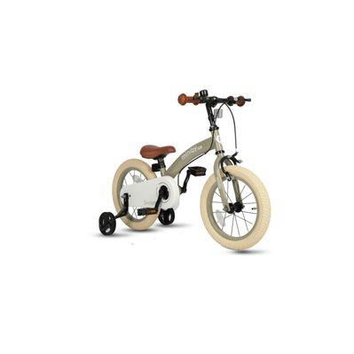 Дитячий велосипед QPlay Miniby 3 в1, біговел 14",Grey-Green (CB01MiniBy14GreyGreen)