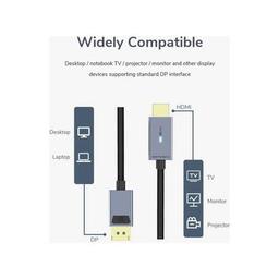 Кабель мультимедийный DisplayPort M to HDMI M 1.8m 4K30Hz Cabletime (CA915323)