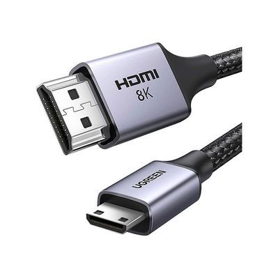 Кабель мультимедійний HDMI M to HDMI mini M 1.0m 8K HD163 black Ugreen (15514)