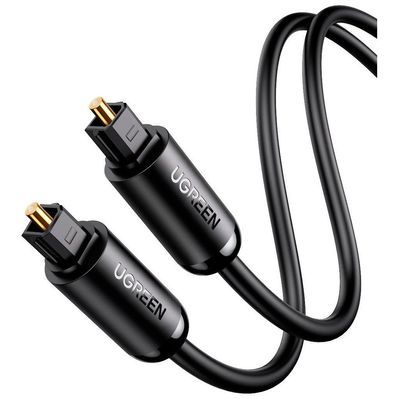 Кабель мультимедійний Optical Toslink 1.5m AV122 black Ugreen (70891)
