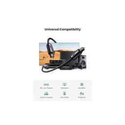 Кабель мультимедийный Optical Toslink 2.0m AV122 black Ugreen (70892)
