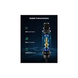 Кабель мультимедийный Optical Toslink 2.0m AV122 black Ugreen (70892)