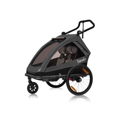 Коляска Lionelo Cama Grey Graphite - Велосипедний причіп (LO-CAMA GREY GRAPHITE)