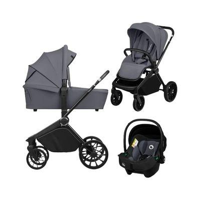 Коляска Lionelo Mika plus 3 in 1 grey stone (LO-MIKA PLUS 3IN1 GREY STONE)