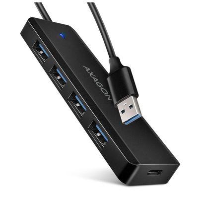 Концентратор AXAGON USB 3.1 to 4xUSB 3.0 black (HUE-C1A)
