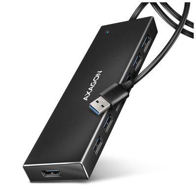 Концентратор AXAGON USB 3.1 to 7xUSB 3.0 black (HUE-F7A)