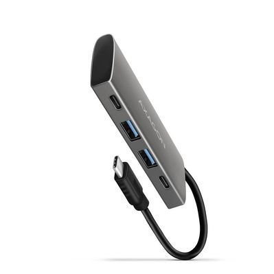 Концентратор AXAGON USB-C to 2xUSB-A + 2xUSB-C 10Gbps 0.13m gray (HMC-4G2)