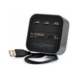 Концентратор Voltronic USB 2.0 to 3xUSB 2.0 + SD/MMC/TF/M2 black (CUB3-B)