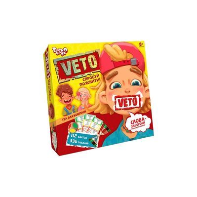 Настільна гра Danko Toys Вето (Veto), українська (VETO-01-01U)