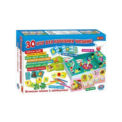Настольная игра Ранок Большой набор. 30 игр для обучения чтению (4823076143282)