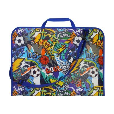 Папка - портфель Maxi А3 пластиковий на липучці "WOW" (MX30003-02)