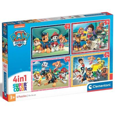 Пазл Clementoni 4 в 1 Paw Patrol, 12,16,20 та 24 елементи (21513.00)