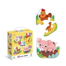 Пазл DoDo 4 в 1 Baby puzzle. Сельские животные (300686)
