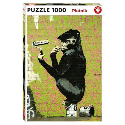 Пазл Piatnik Шимпанзе з валиком Бенксі, 1000 елементів (PT-571343)