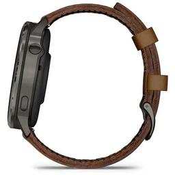Смарт-часы Garmin Venu 4 (45mm), Black w/ Slate + Leather, GPS смарт-годинник (010-03014-03)