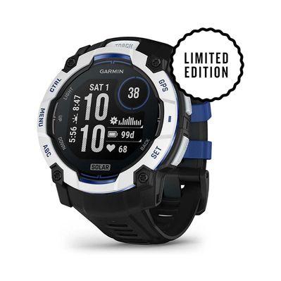 Смарт-часы Garmin Instinct 3, 50mm, Solar, Whitestone with Black Band, GPS смарт-годинник (010-02935-03)