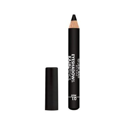 Тени для век Deborah Eyeshadow & Kajal Pencil 01 - Mat Black (8009518319590)