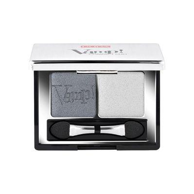 Тіні для повік Pupa Vamp! Compact Duo Eyeshadow 09 - Silver Stone (8011607238033)