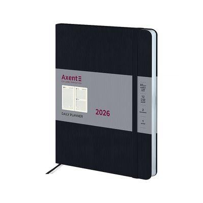 Еженедельник Axent датированный 2026 Grand Lines, 195х255, черный (8831-26-01-A)