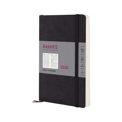 Еженедельник Axent датированный 2026 Partner Soft Skin, 145х210, черный (8810-26-01-A)