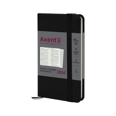 Еженедельник Axent датированный 2026 Pocket Strong 90х150, черный (8508-26-01-A)