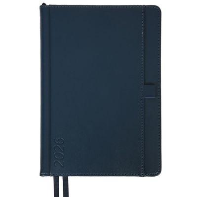 Еженедельник Leo planner А5 датирован 2026 "Legacy", твердый, синий, 368 страниц (252648)