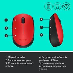 Мишка Logitech M171 Red (910-004641)