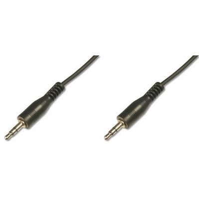 Кабель мультимедійний Jack 3.5mm M/Jack 3.5mm M 1.5m Digitus (AK-510100-015-S)
