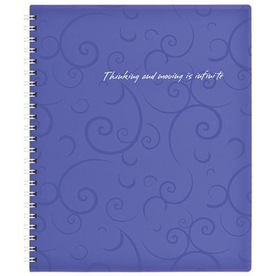 Блокнот Buromax spiral side, В5, 80sheets, Barocco, square, violet (BM.2419-607)