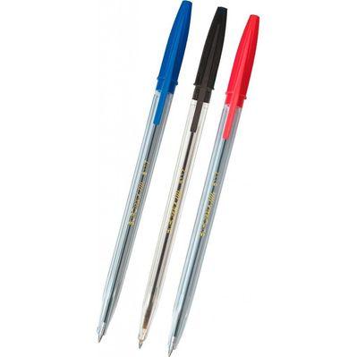 Ручка шариковая Buromax non-retractable, SET*3pcs JOBMAX Corvina (BM.8433)