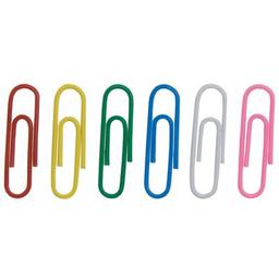 Скріпки канцелярські Buromax 28мм, colored, rounded 100 шт (BM.5015)