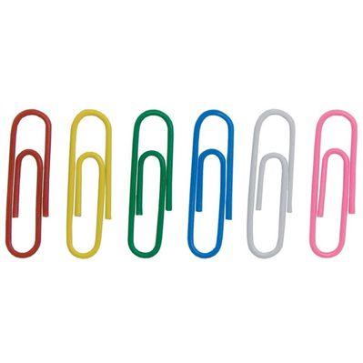 Скріпки канцелярські Buromax 28мм, colored, rounded 100 шт (BM.5015)