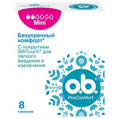 Тампони o.b. ProComfort Mini 8 шт. (3574660142303)