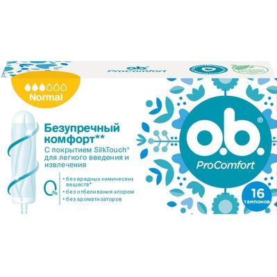 Тампони o.b. ProComfort Normal 16 шт. (3574660234282)