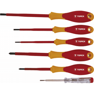Набор отверток Topex 1000 В D155, 6 шт. (39D150)