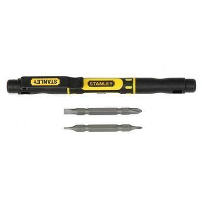 Отвертка Stanley карманная с 2-мя двусторонними вставками (66-344M)
