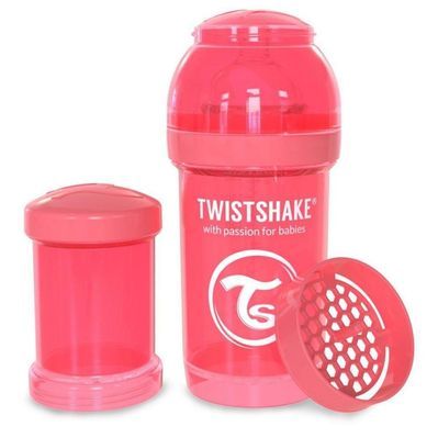 Пляшечка для годування Twistshake антиколиковая 180 мл, персиковая (24 874)