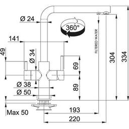 Змішувач Franke Neptune Clear Water (115.0370.689)